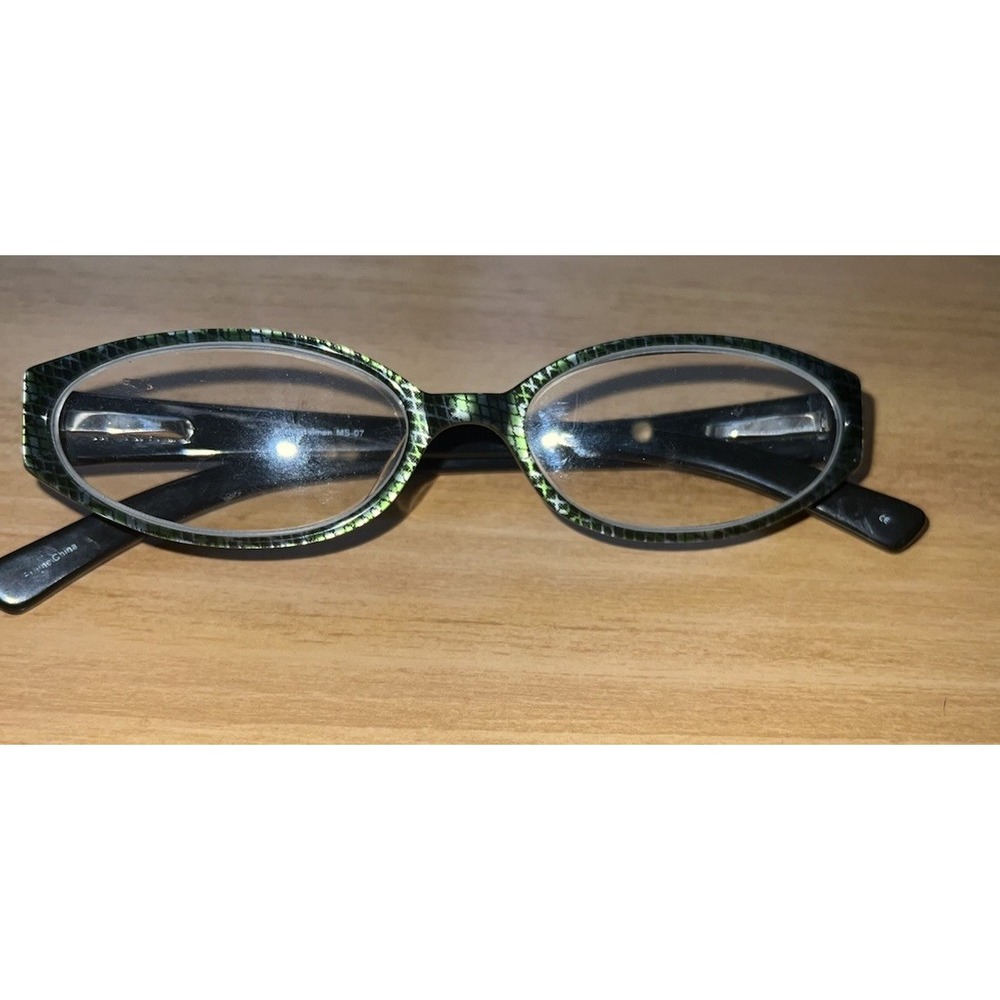 Michael Simon Green Snake Print Glasses Frames MS 07 MS‎ 07-51-16-140 Col. 5020